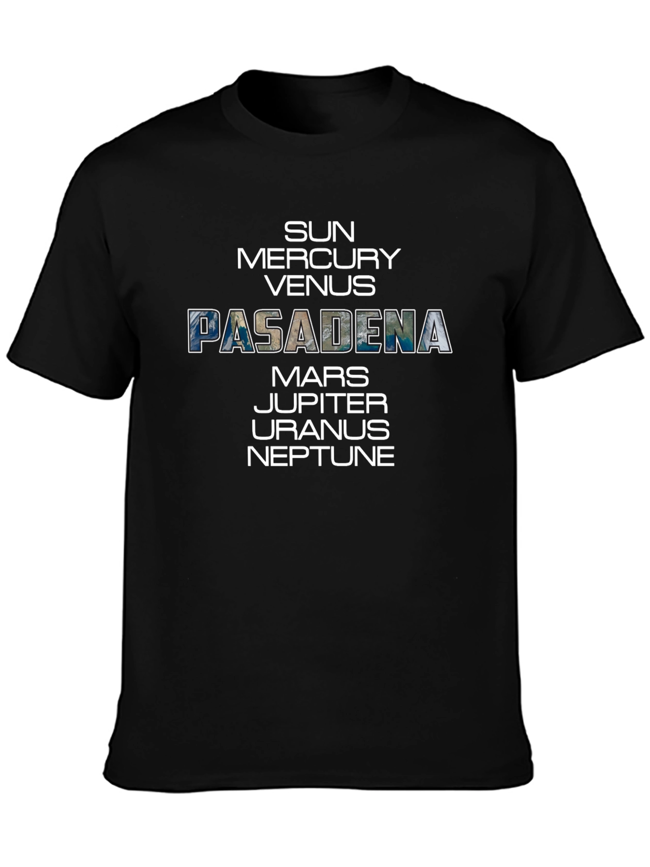 Pasadena Planets Graphic Tee - Space Enthusiast T-Shirt