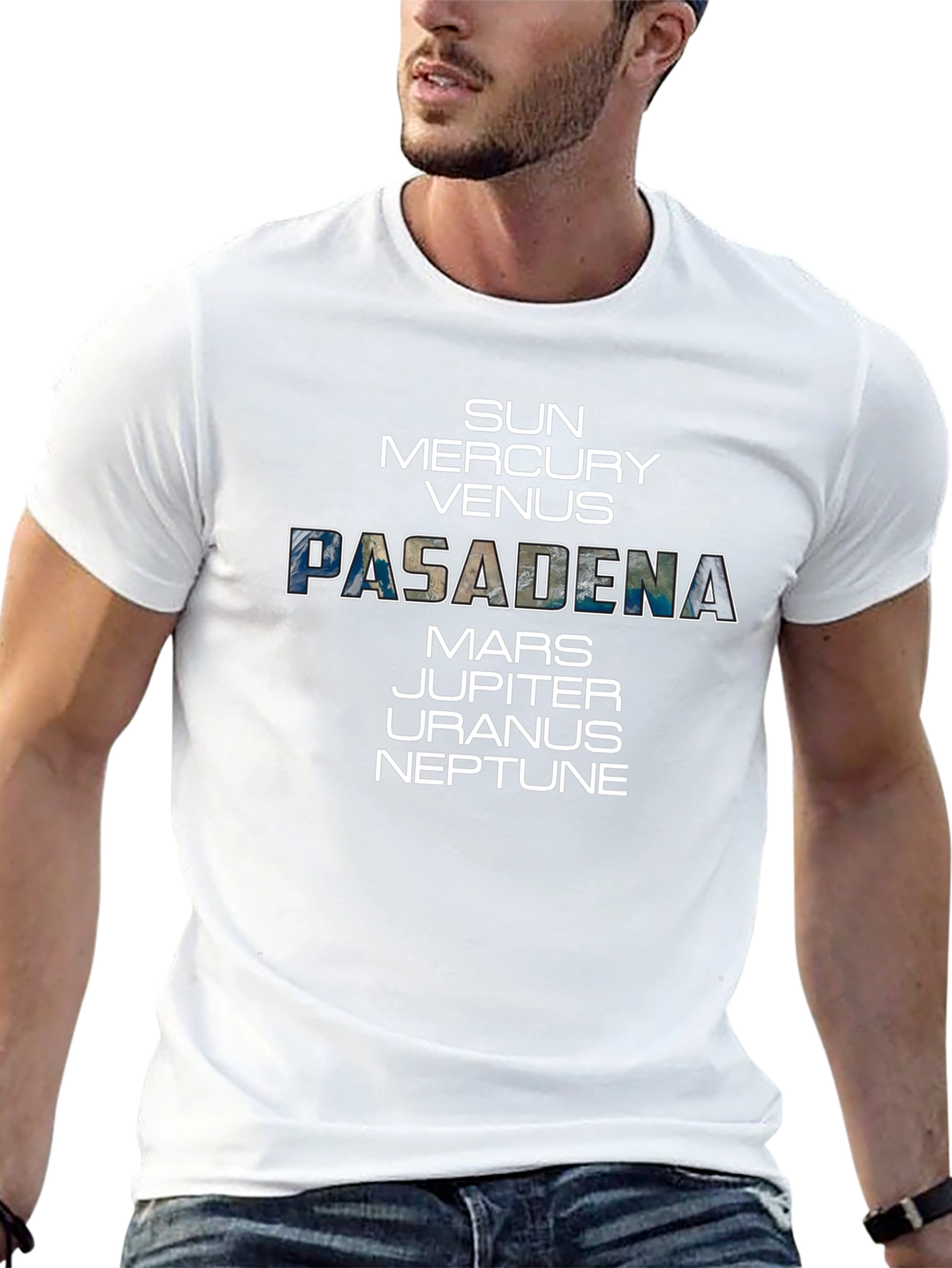 Pasadena Planets Graphic Tee - Space Enthusiast T-Shirt