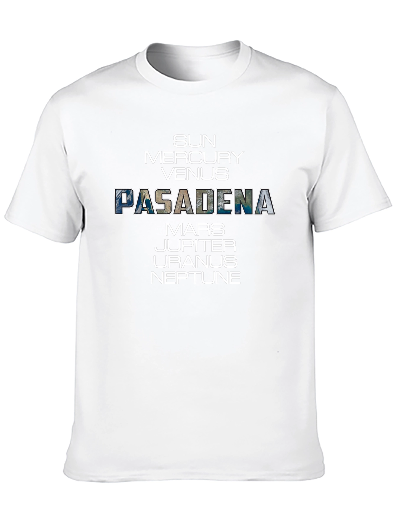 Pasadena Planets Graphic Tee - Space Enthusiast T-Shirt