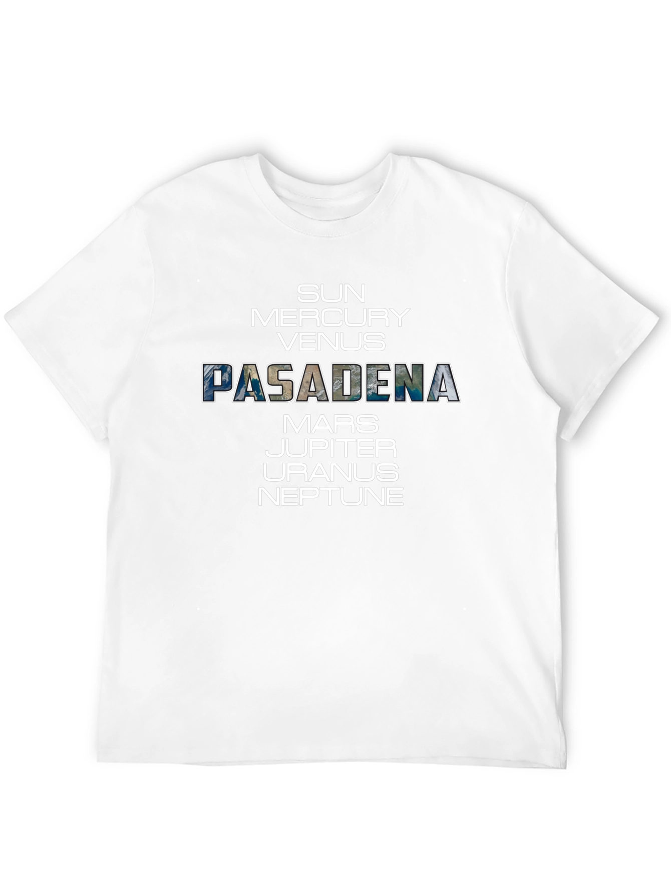 Pasadena Planets Graphic Tee - Space Enthusiast T-Shirt