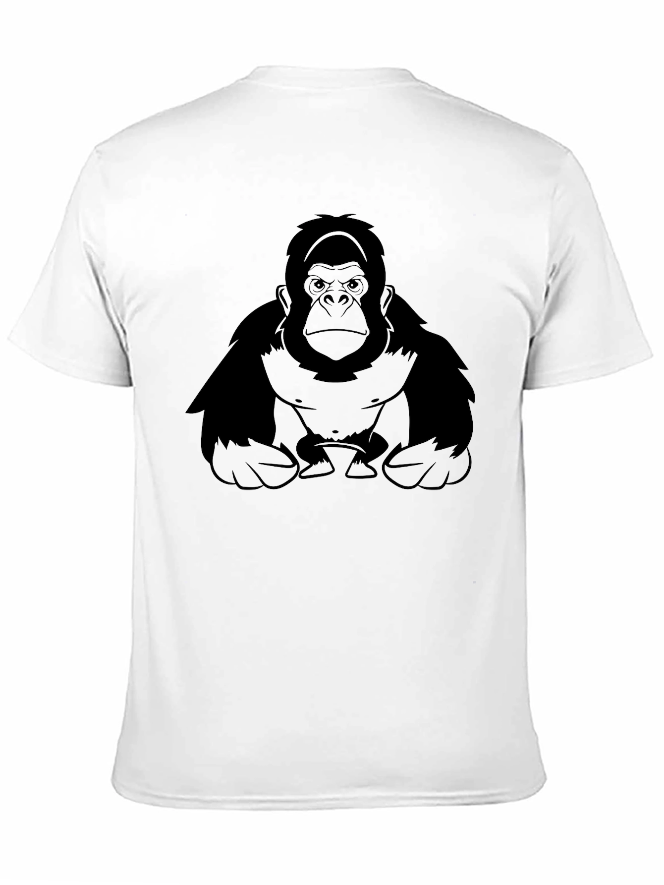 Gorilla Graphic Print Black T-Shirt