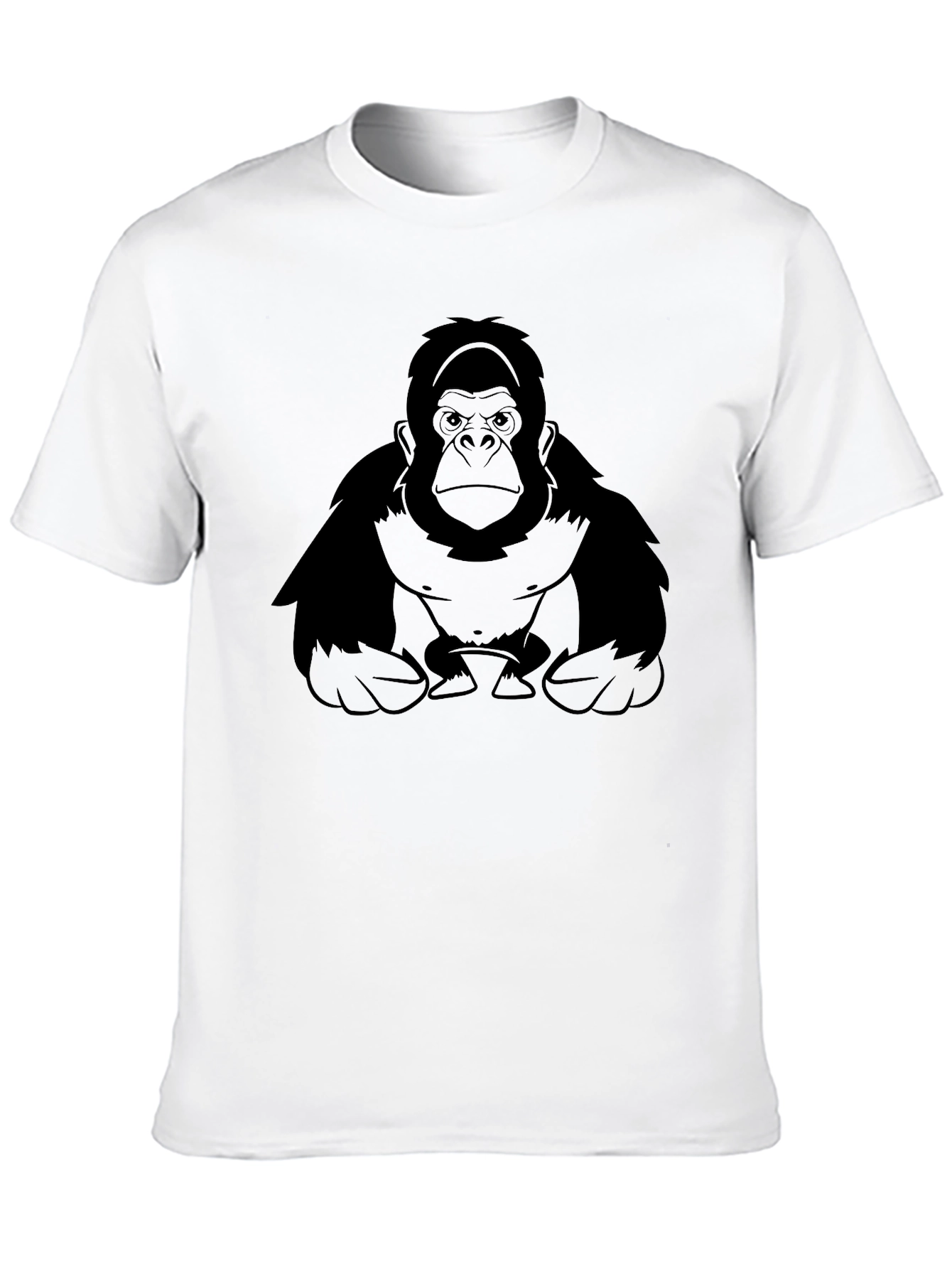 Gorilla Graphic Print Black T-Shirt