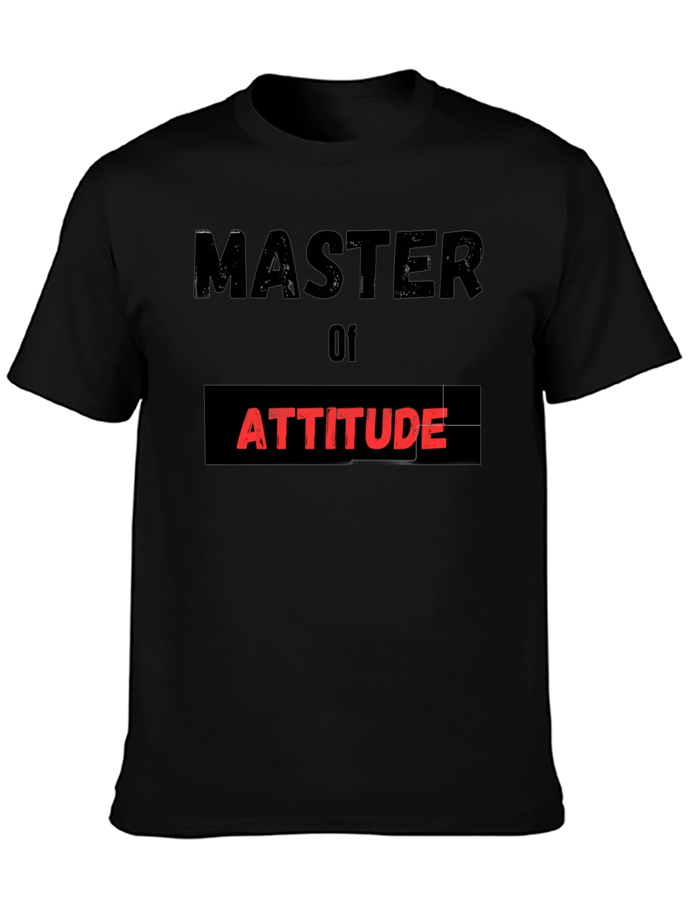 Master of Attitude Black T-Shirt