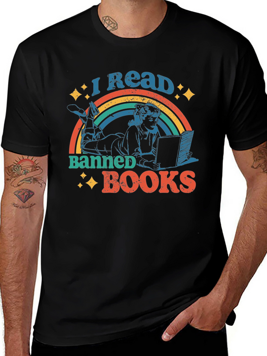 I Read Banned Books Retro Graphic T-Shirt