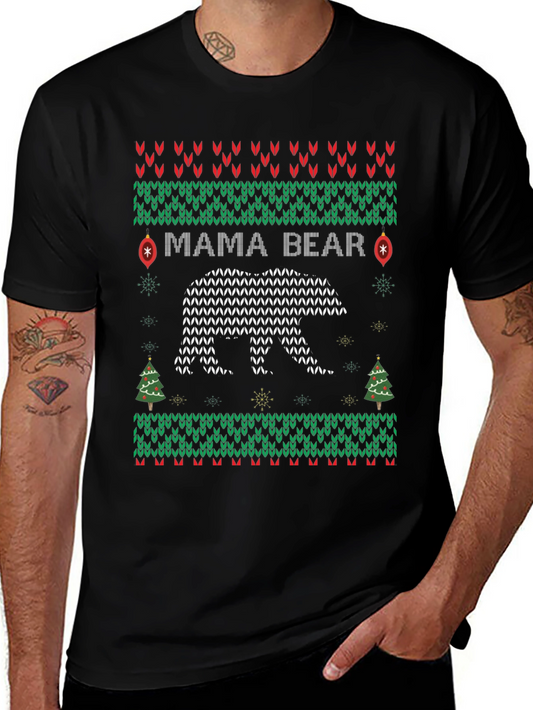 Mama Bear Ugly Christmas Sweater T-Shirt