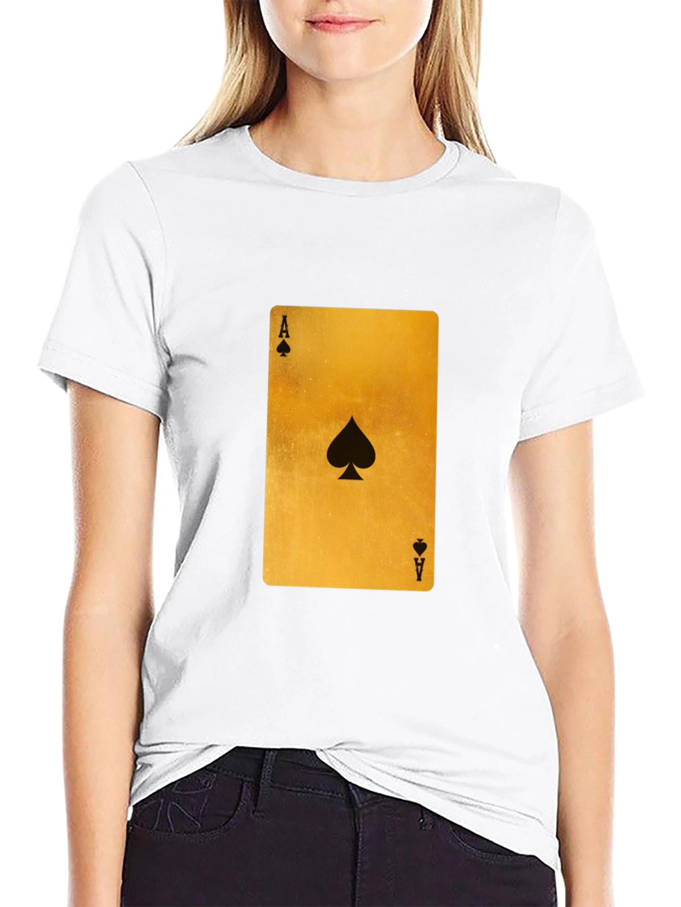 Ace of Spades Graphic T-Shirt - Black Cotton Tee
