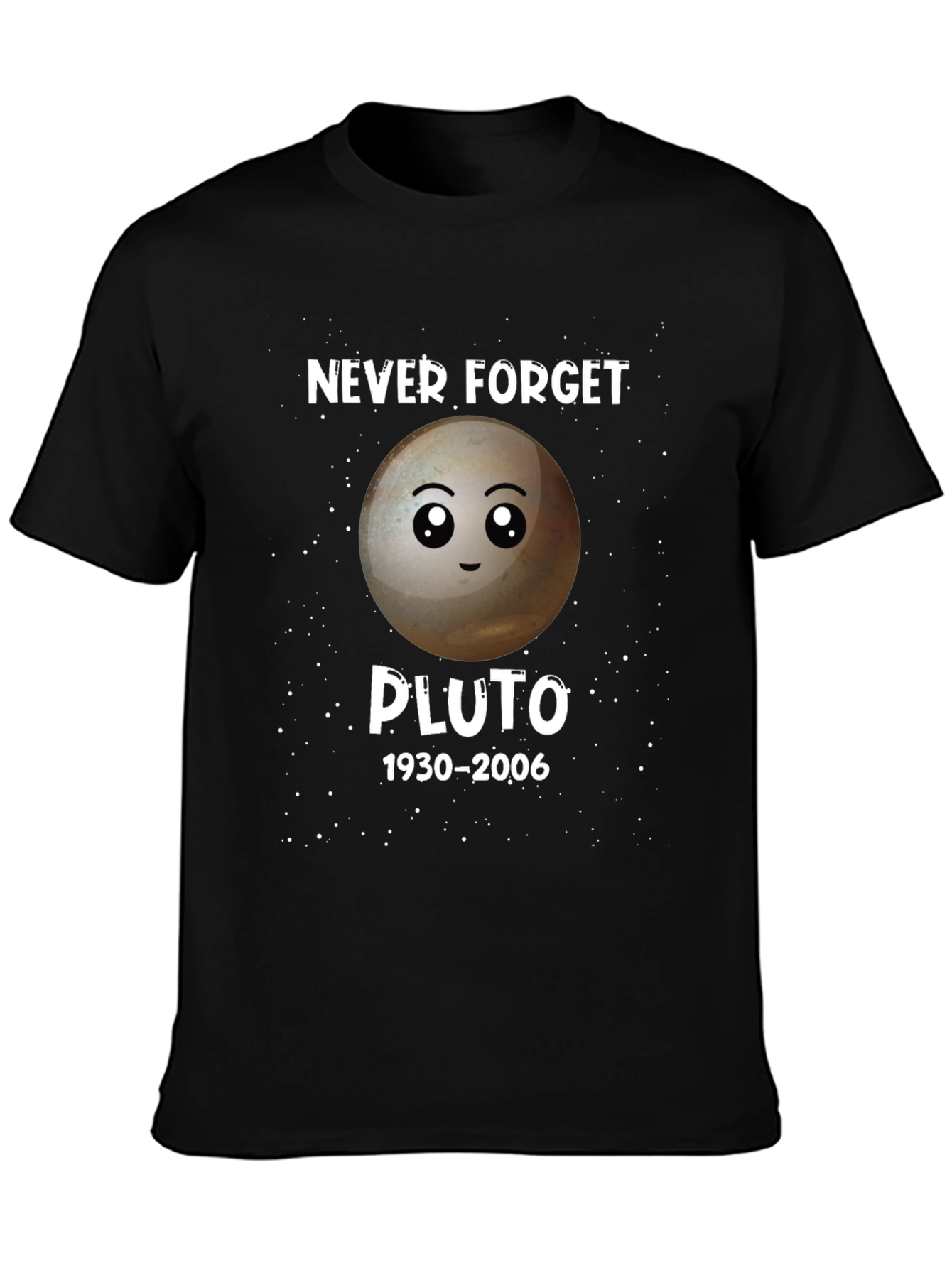 Never Forget Pluto T-Shirt - Astronomy Space Tee