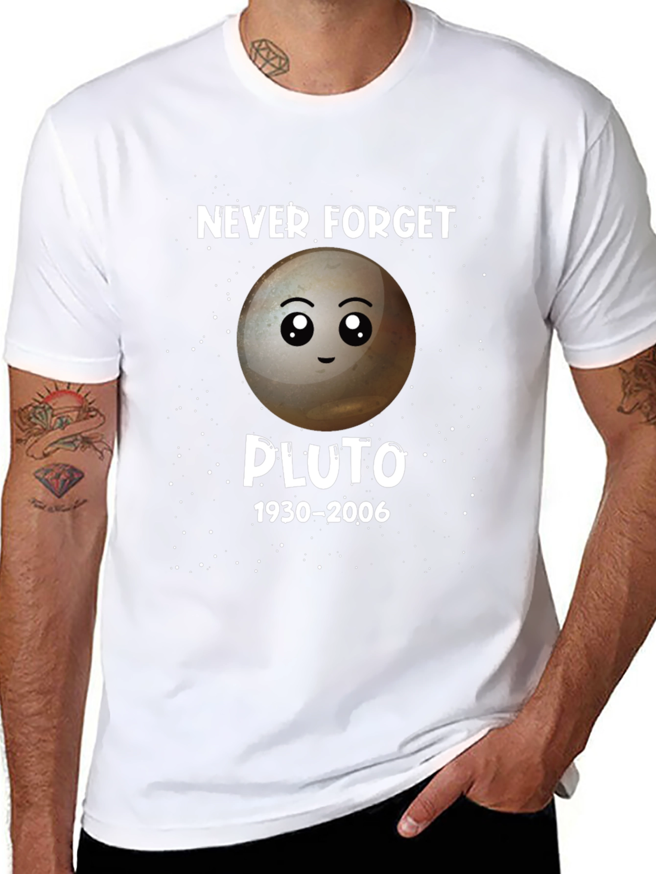 Never Forget Pluto T-Shirt - Astronomy Space Tee