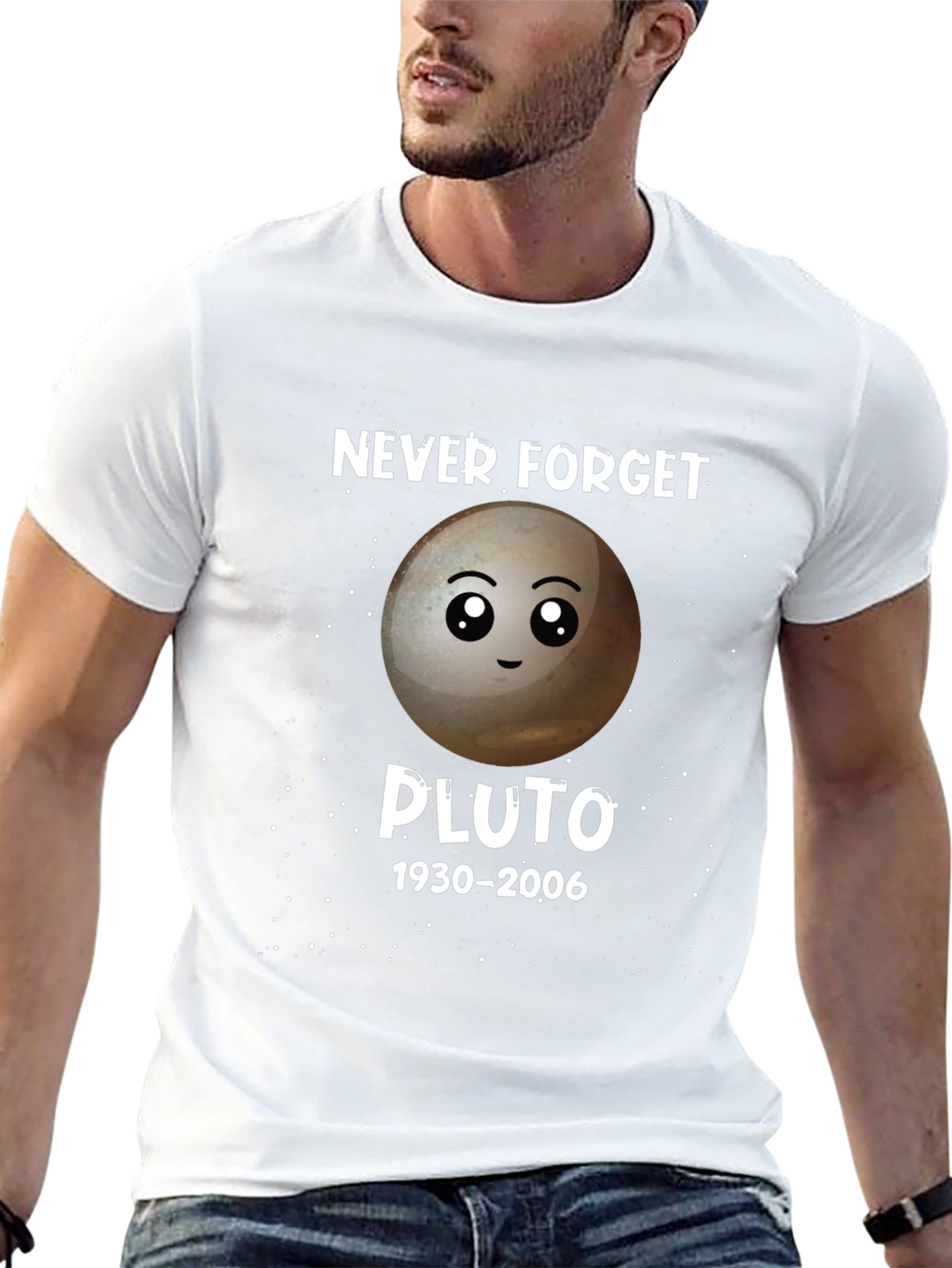 Never Forget Pluto T-Shirt - Astronomy Space Tee