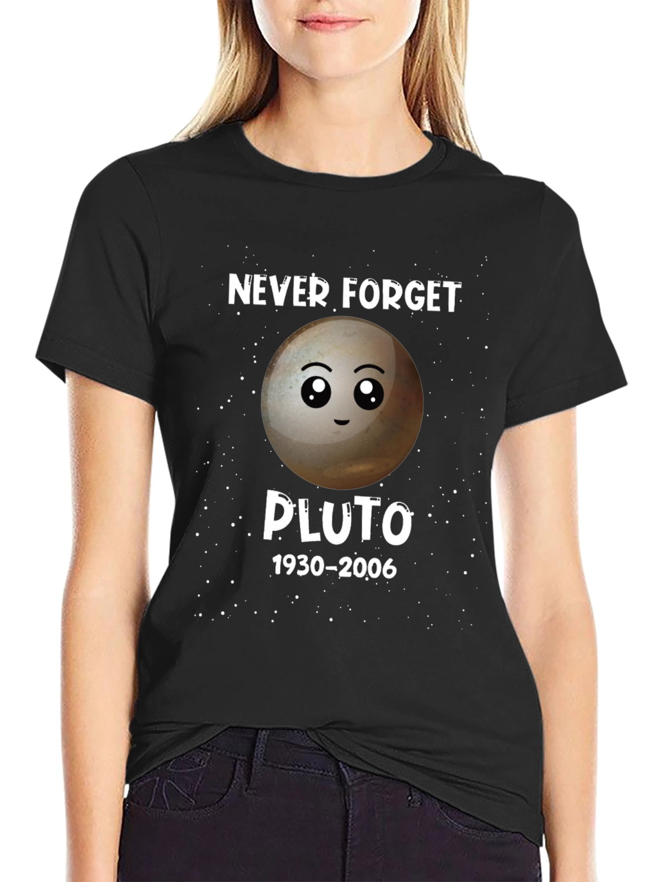 Never Forget Pluto T-Shirt - Astronomy Space Tee