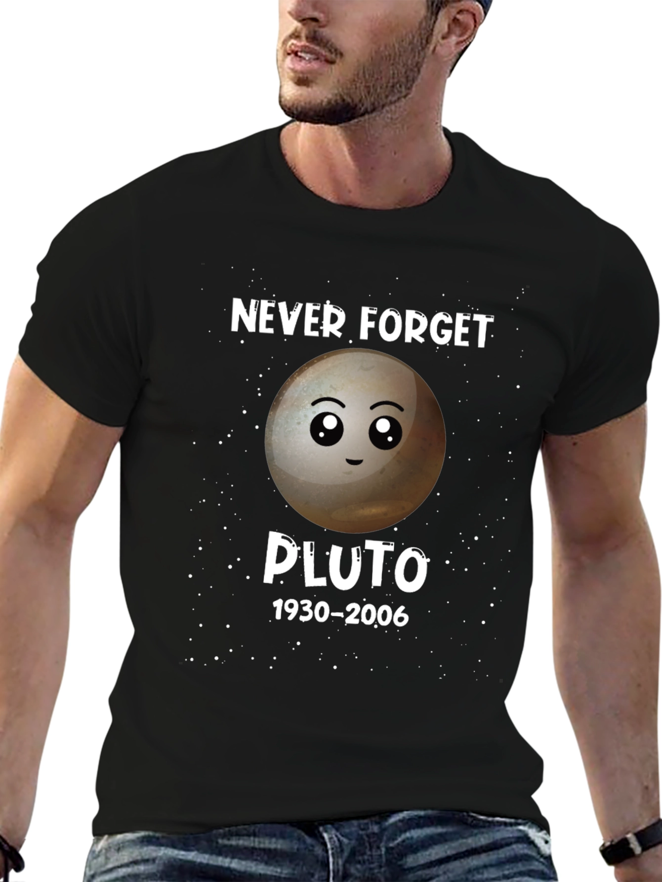 Never Forget Pluto T-Shirt - Astronomy Space Tee