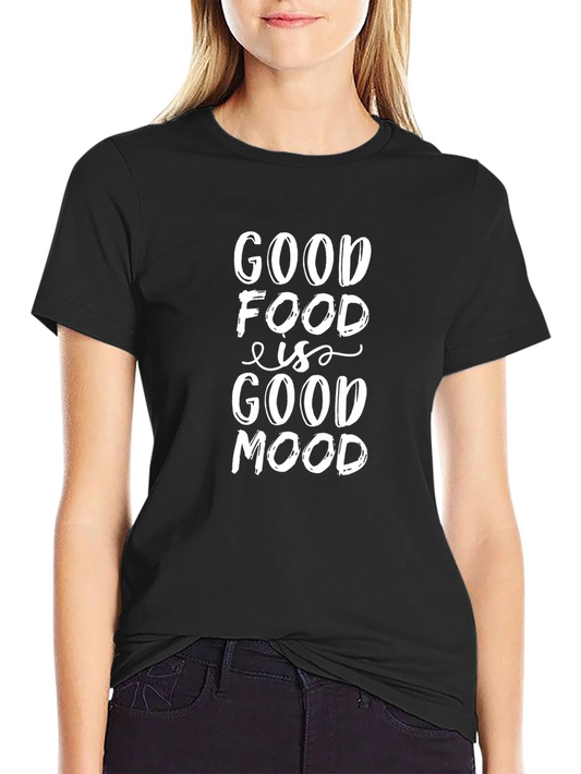 Good Food Is Good Mood Black T-Shirt - Mens