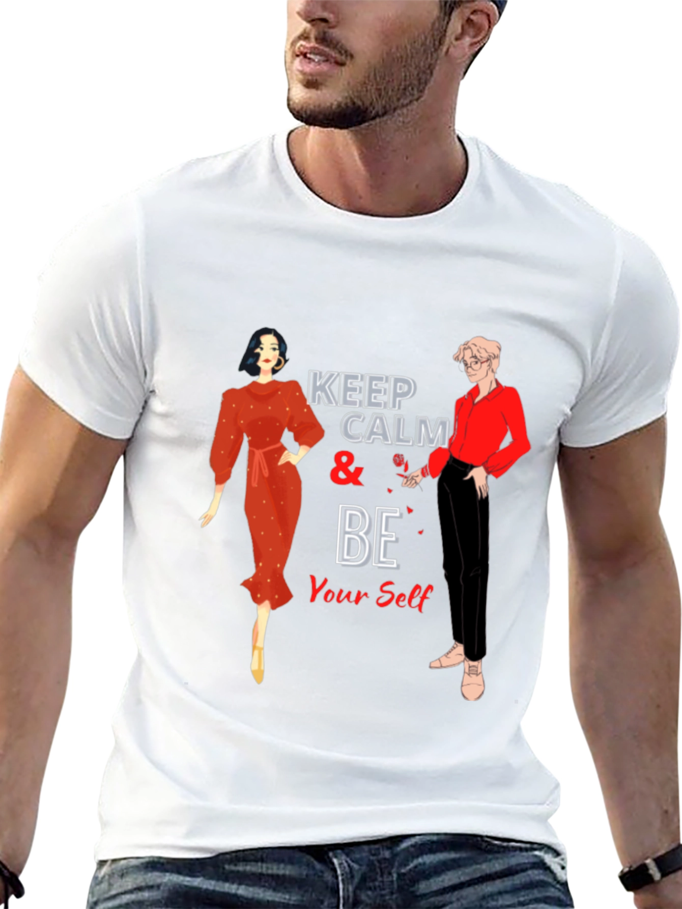 Keep Calm & Be Yourself Graphic Tee