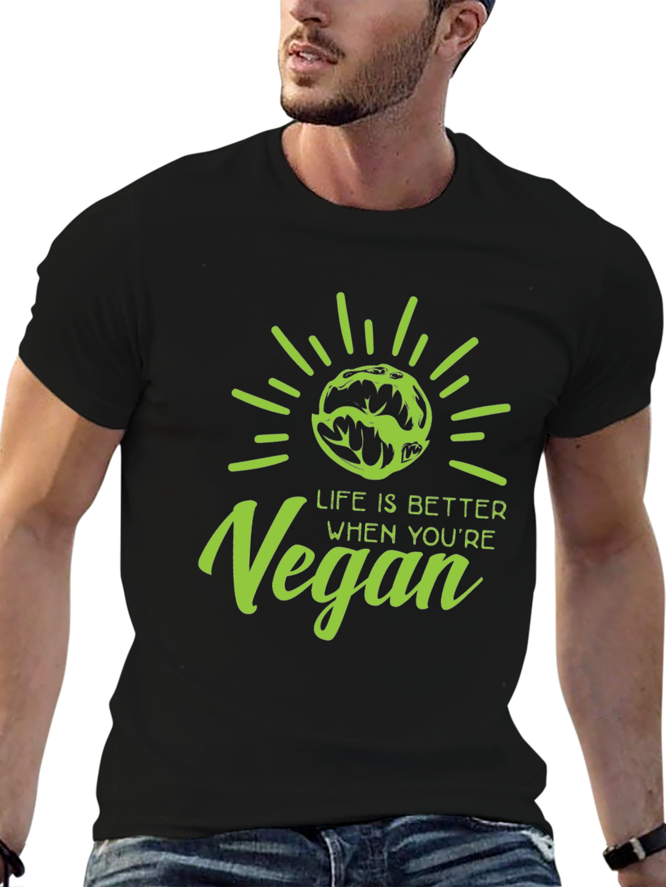 Vegan Life T-Shirt - Black