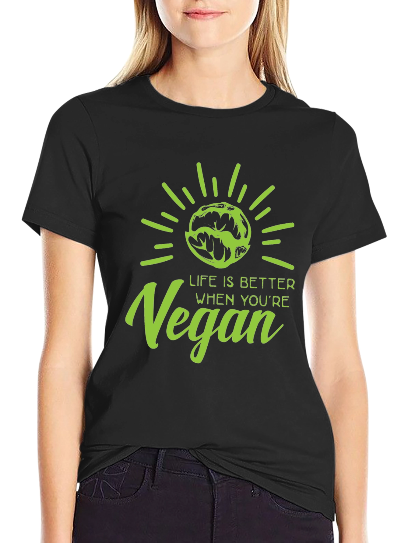 Vegan Life T-Shirt - Black