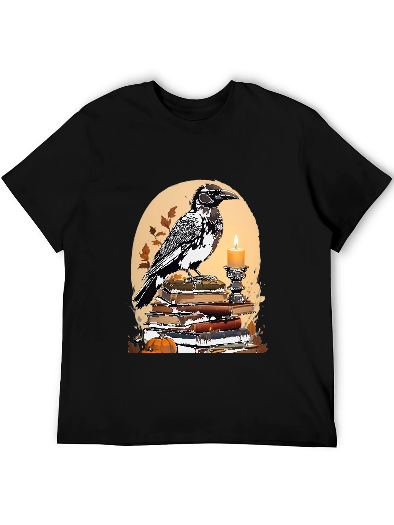 Raven and Books Graphic Tee