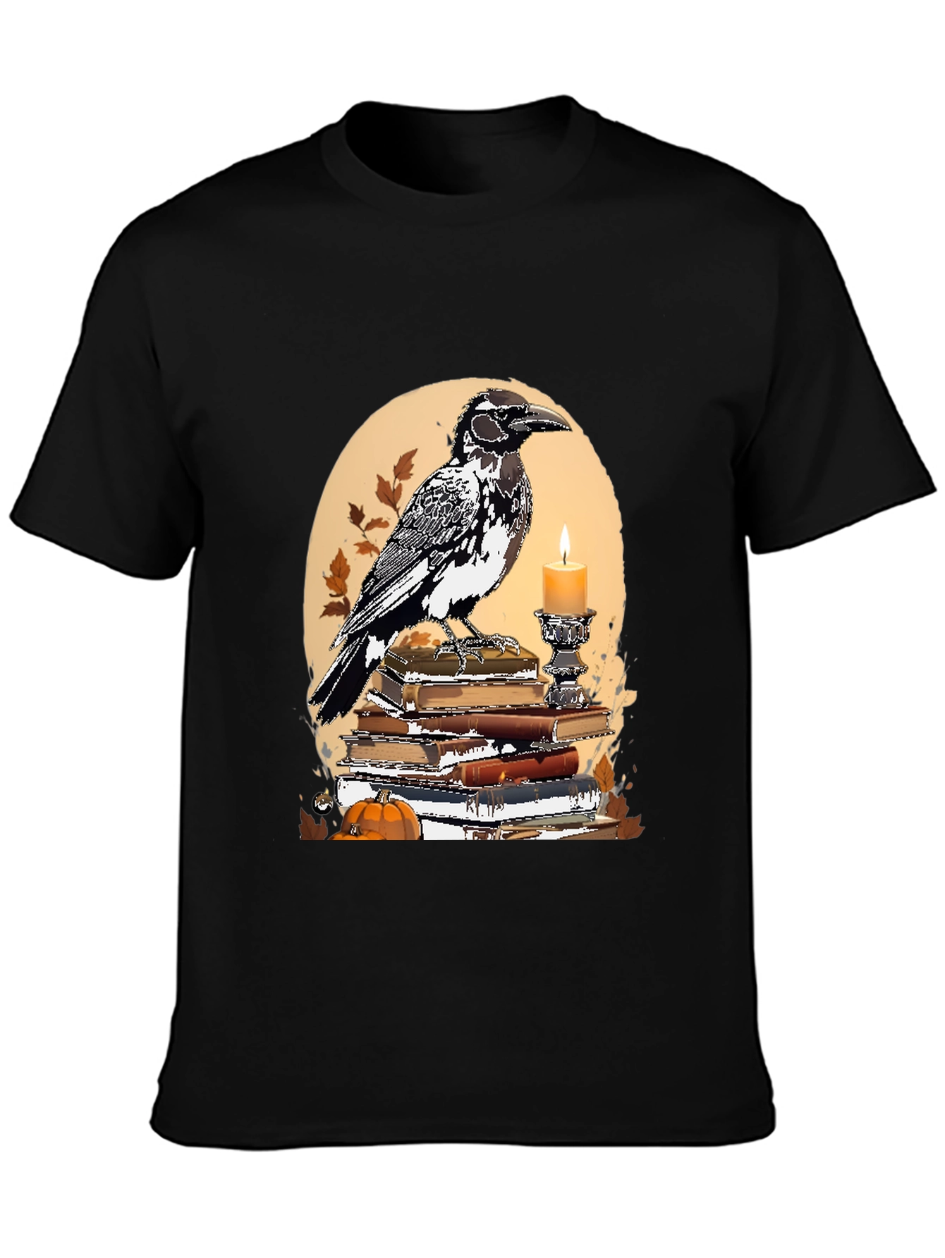 Raven and Books Graphic Tee