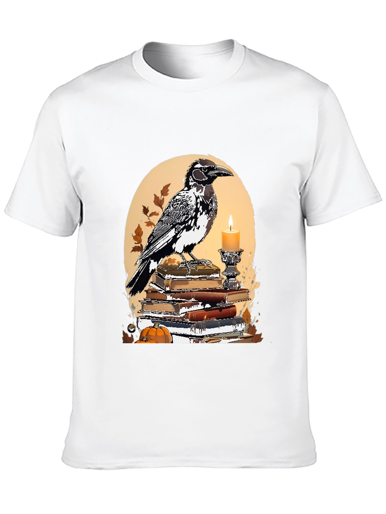 Raven and Books Graphic Tee