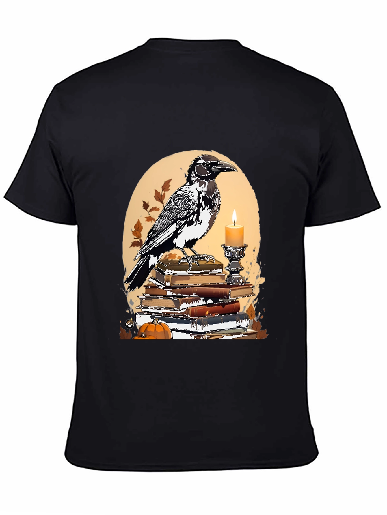 Raven and Books Graphic Tee