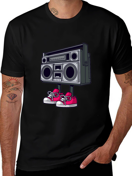 Boombox Walker Graphic Tee - Retro Style!