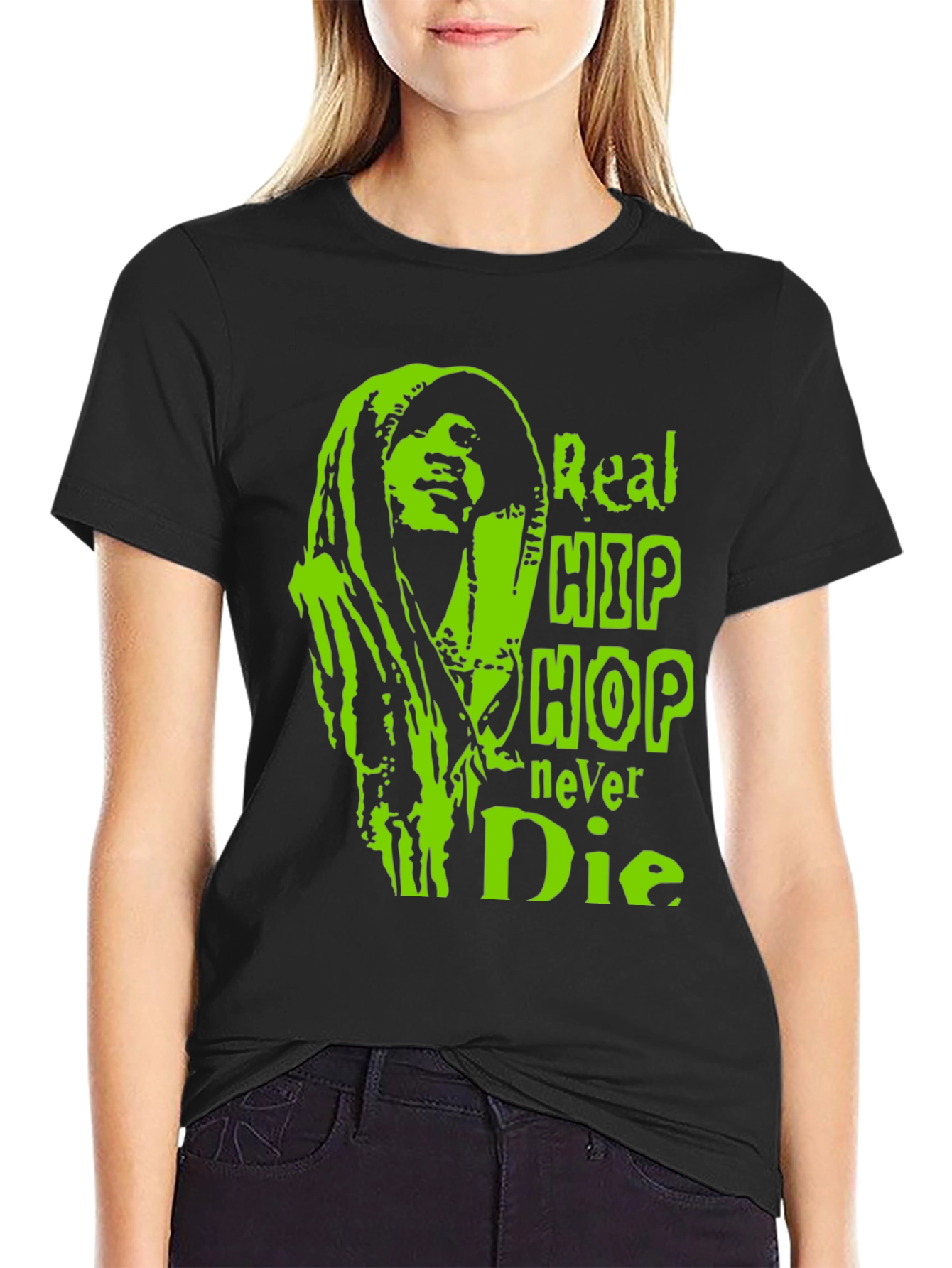 Real Hip Hop Never Die Graphic T-Shirt