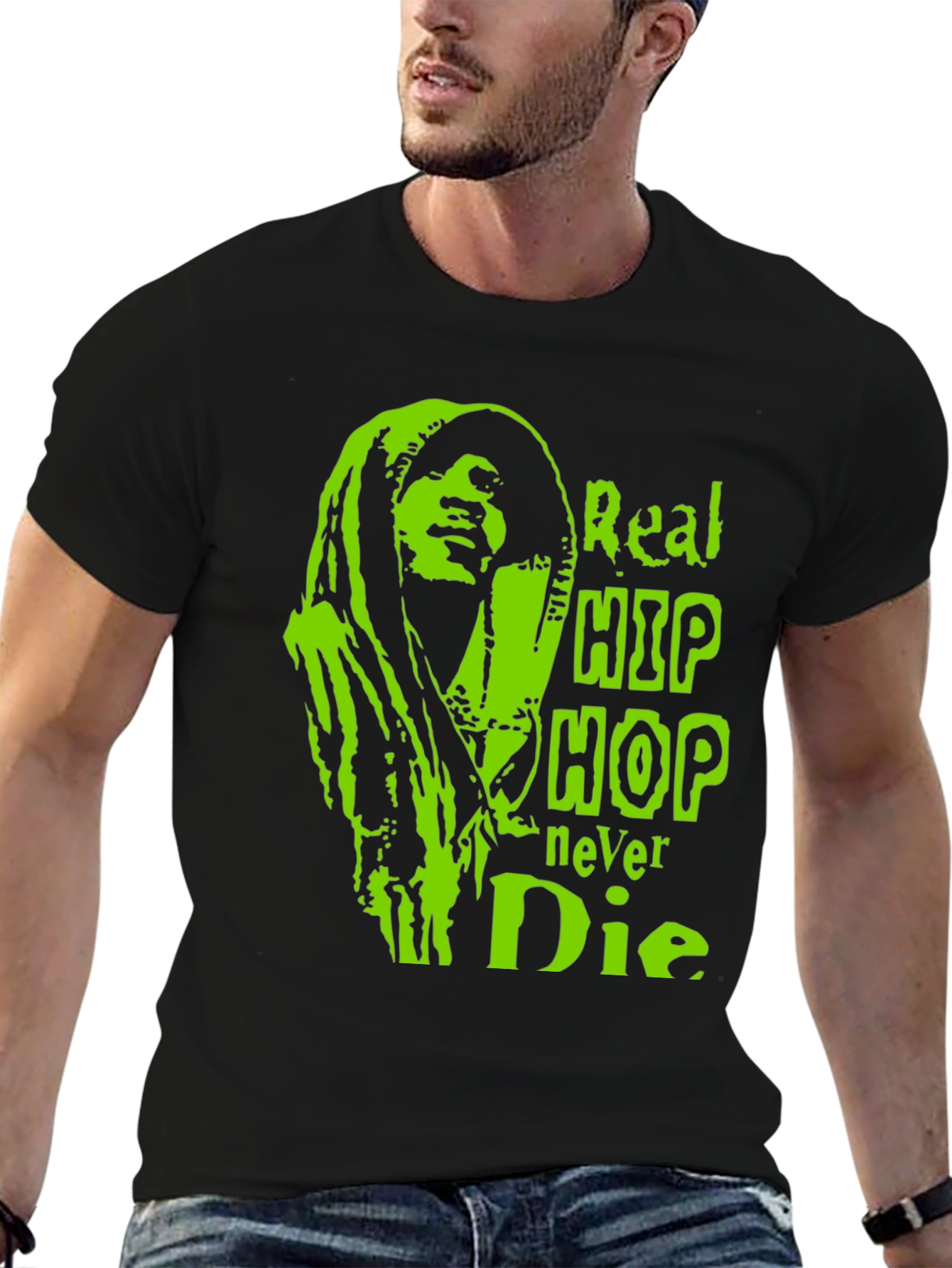 Real Hip Hop Never Die Graphic T-Shirt