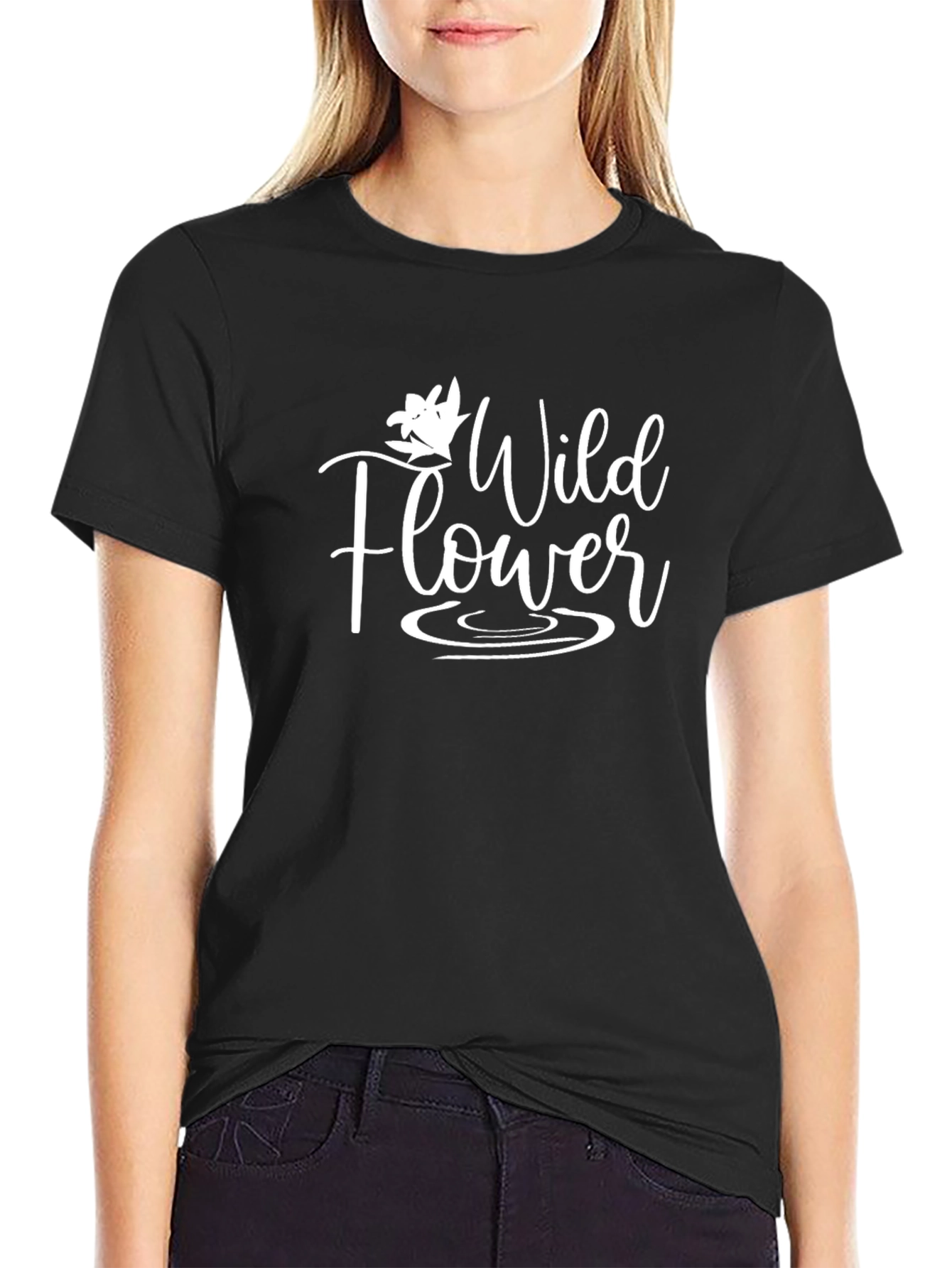 Wildflower Graphic Tee - Black T-Shirt