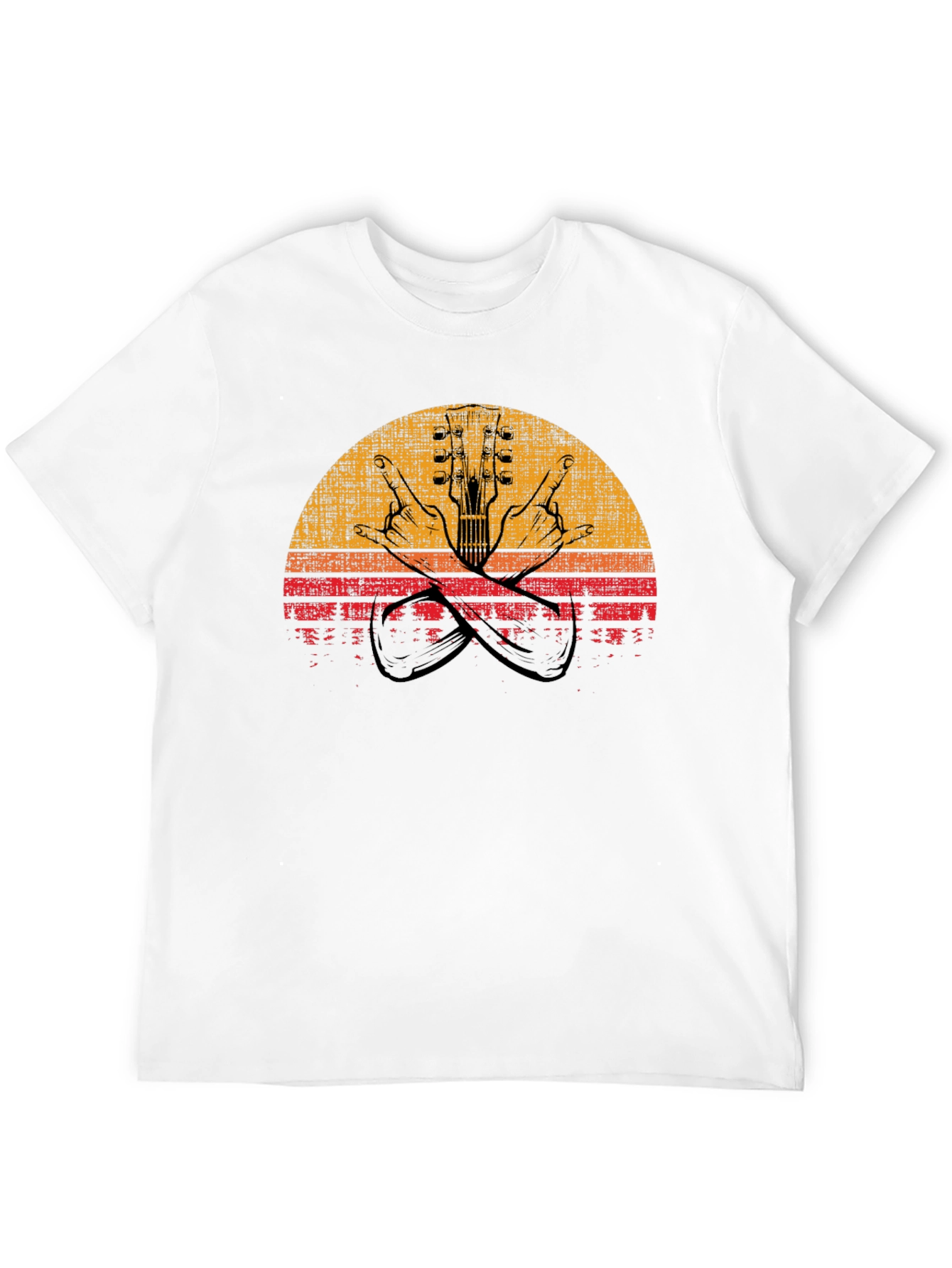 Retro Rock Guitar T-Shirt