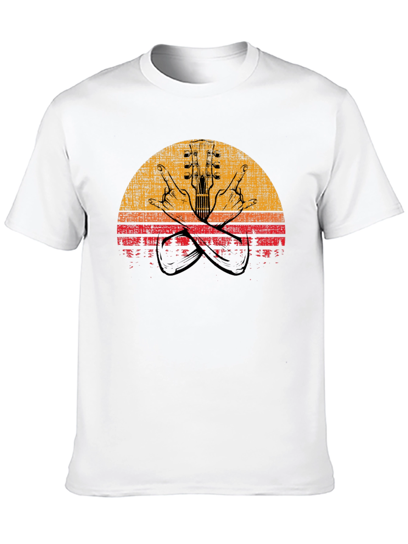 Retro Rock Guitar T-Shirt