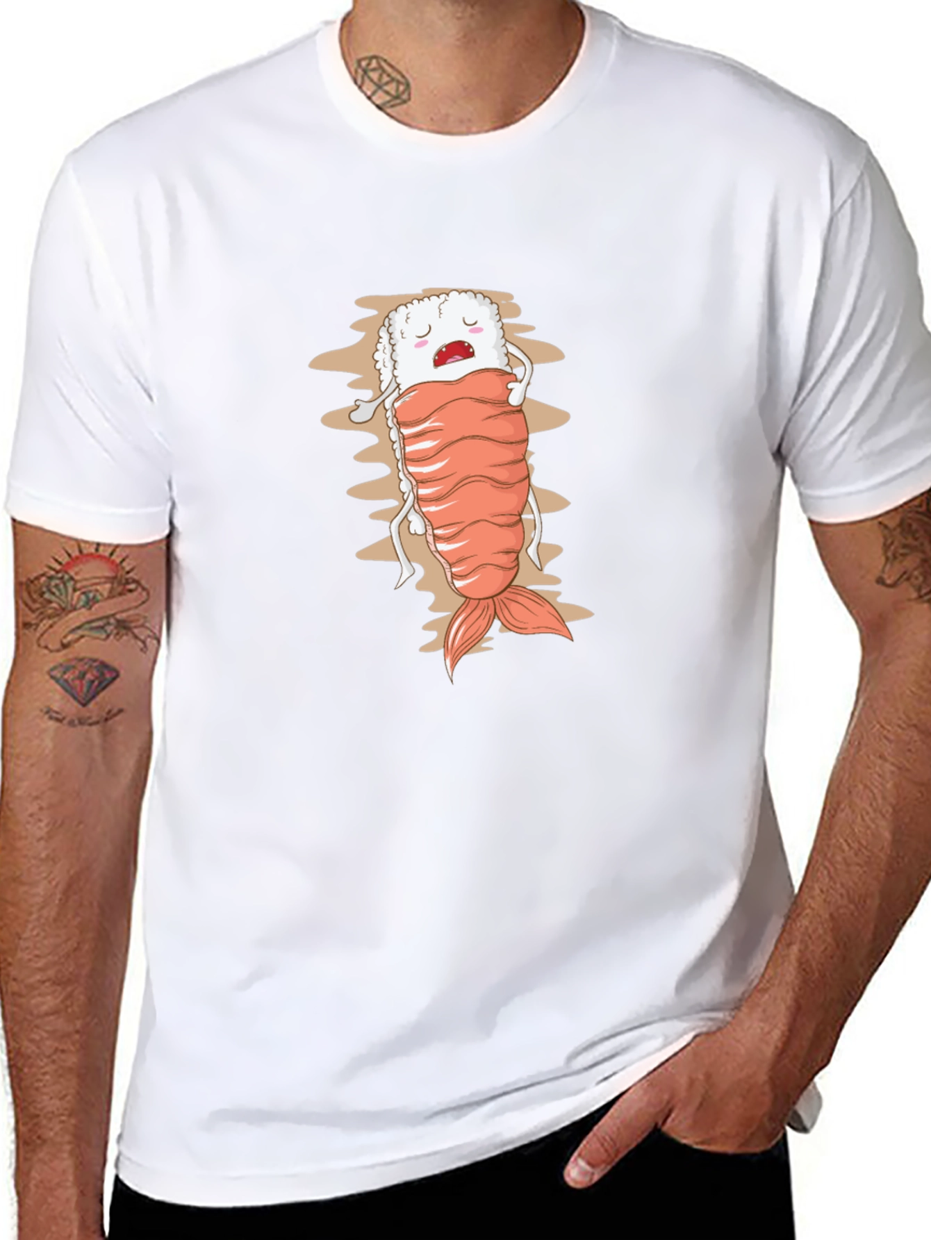 Sushi Nap T-Shirt - Quirky Foodie Tee
