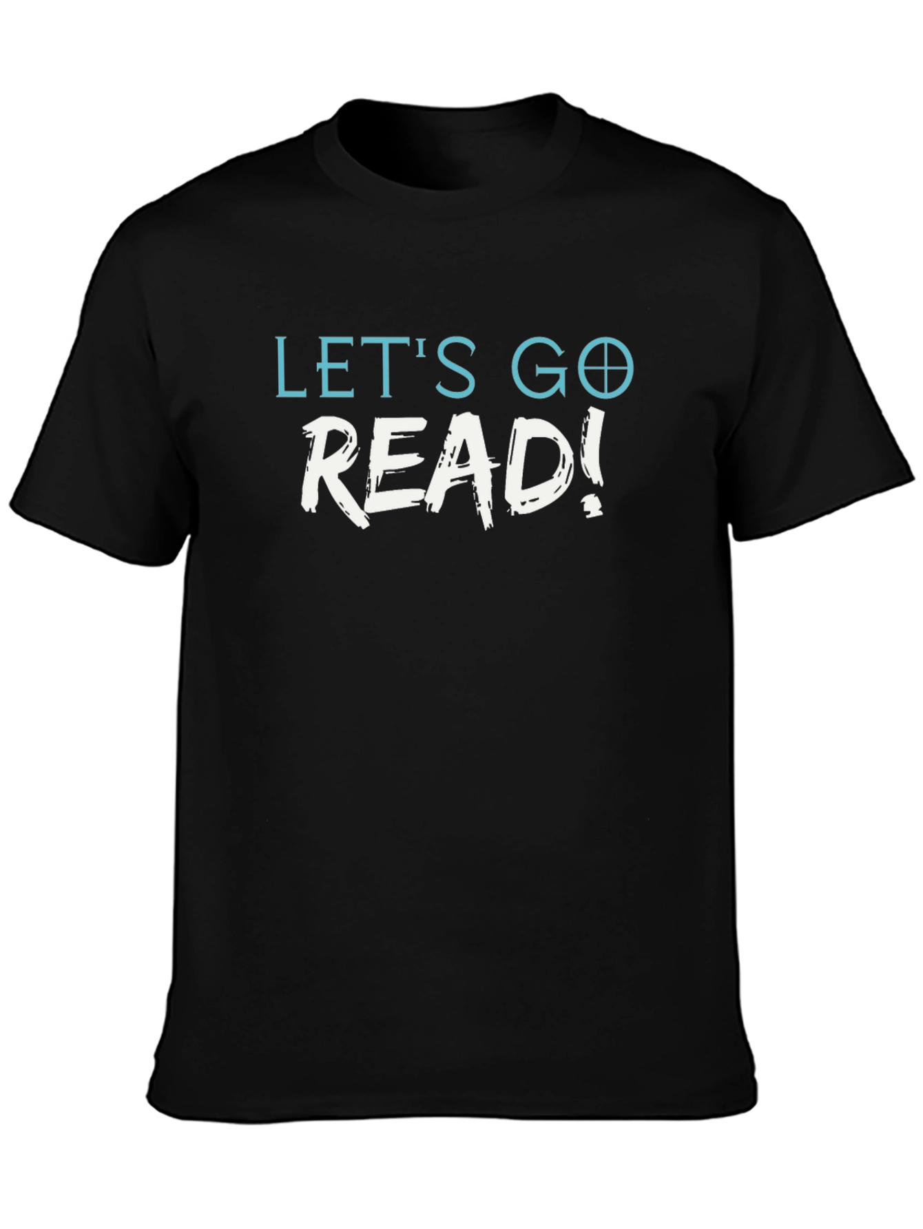 Lets Go Read! Black Graphic T-Shirt