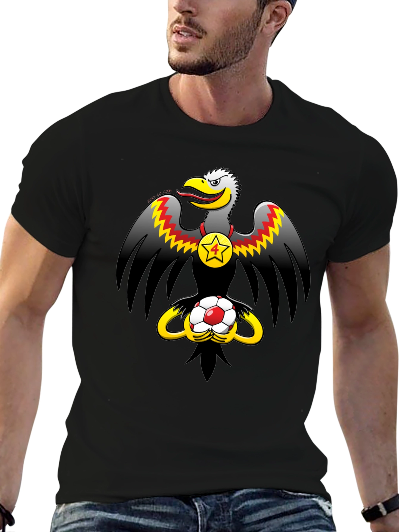 Eagle & Soccer Ball Graphic T-Shirt