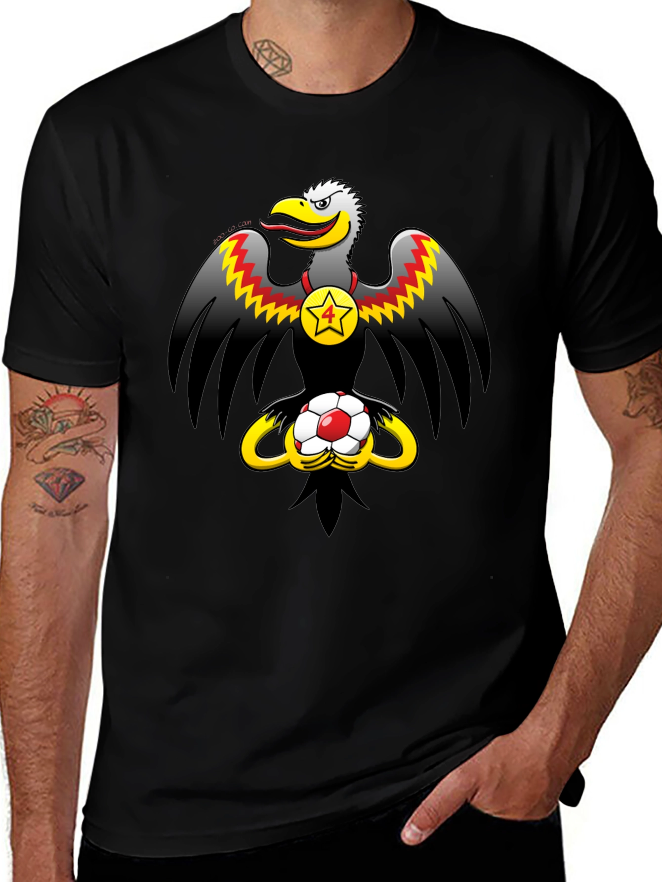 Eagle & Soccer Ball Graphic T-Shirt