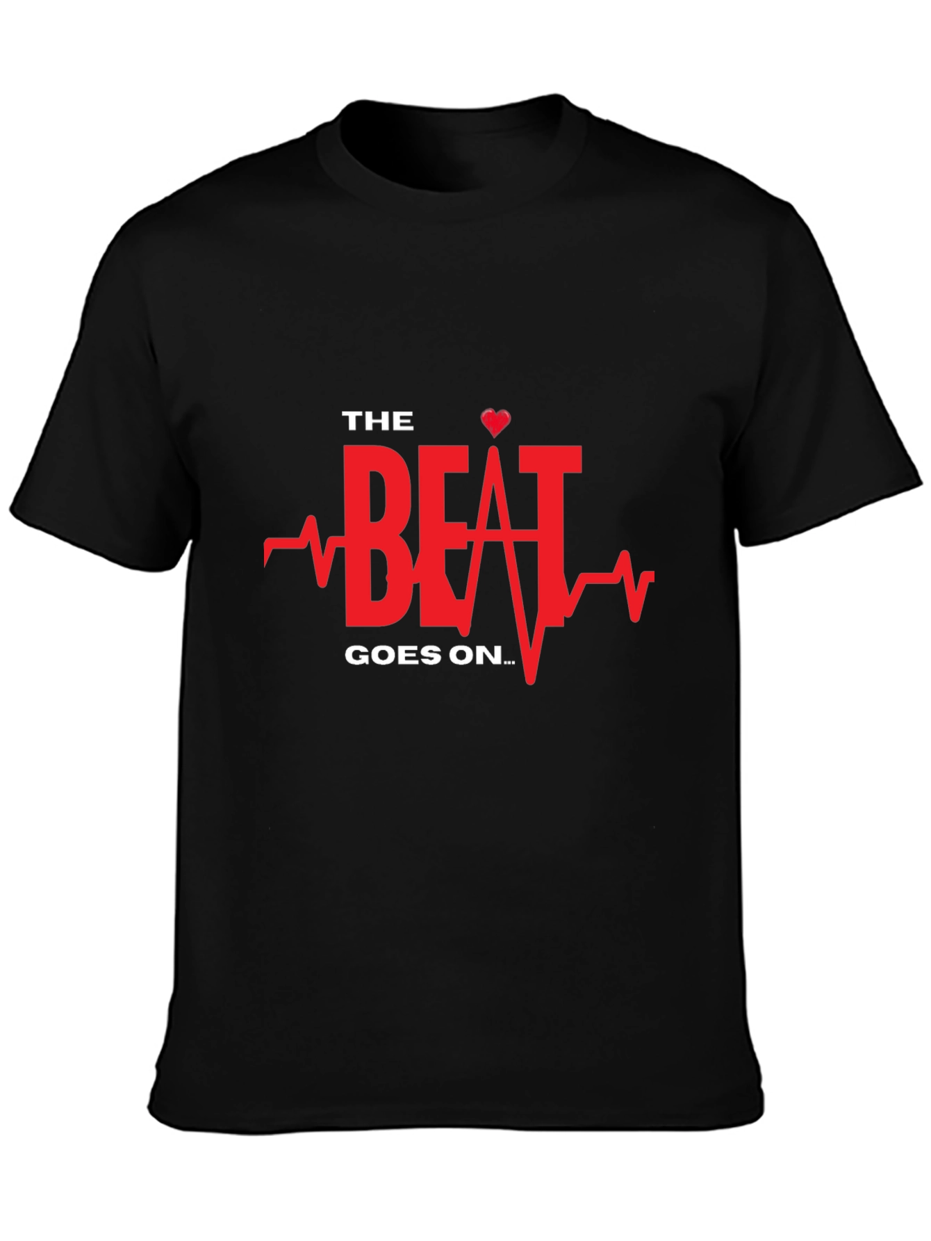 The Beat Goes On Black Graphic Tee