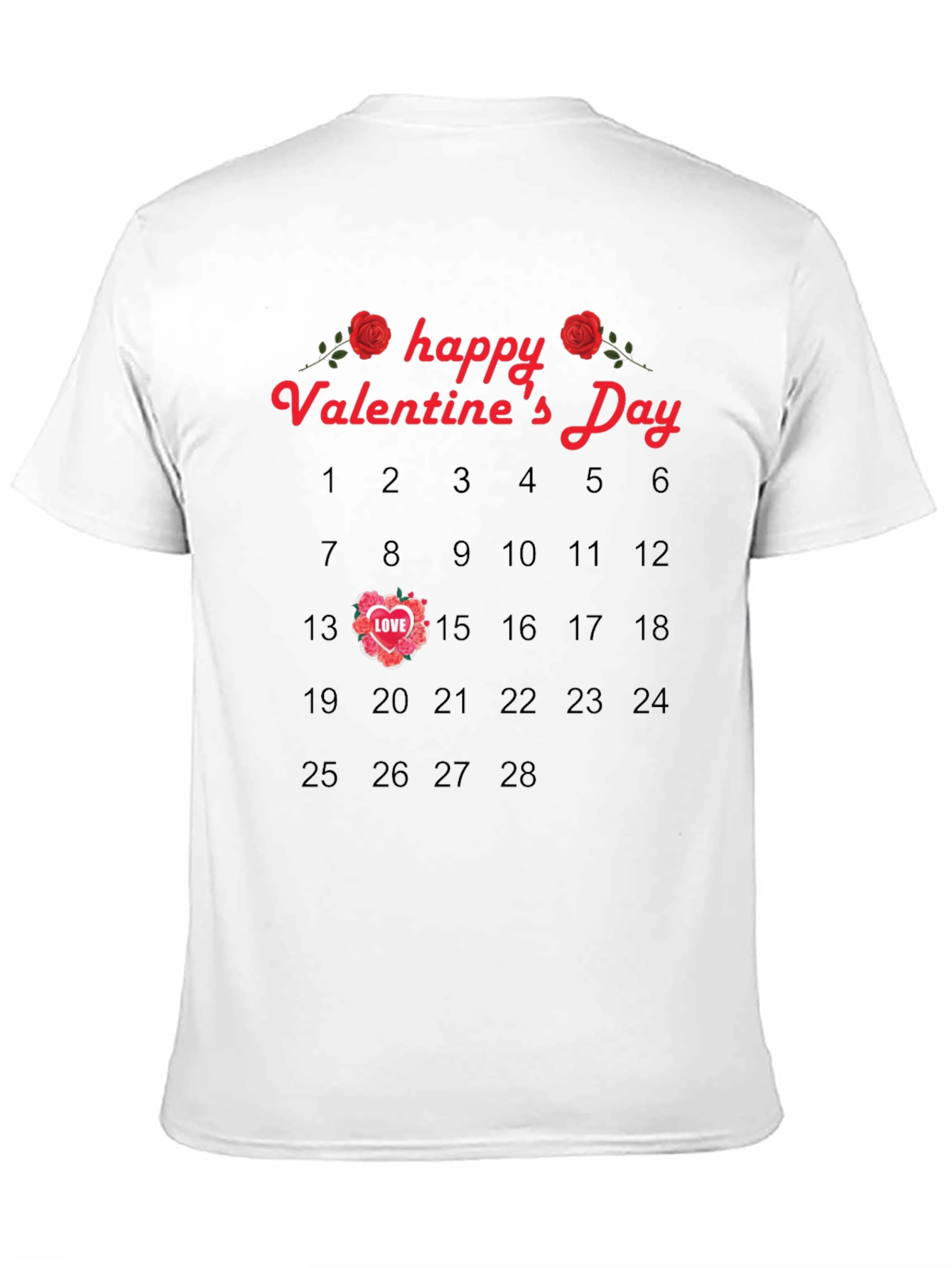Valentines Day Calendar T-Shirt