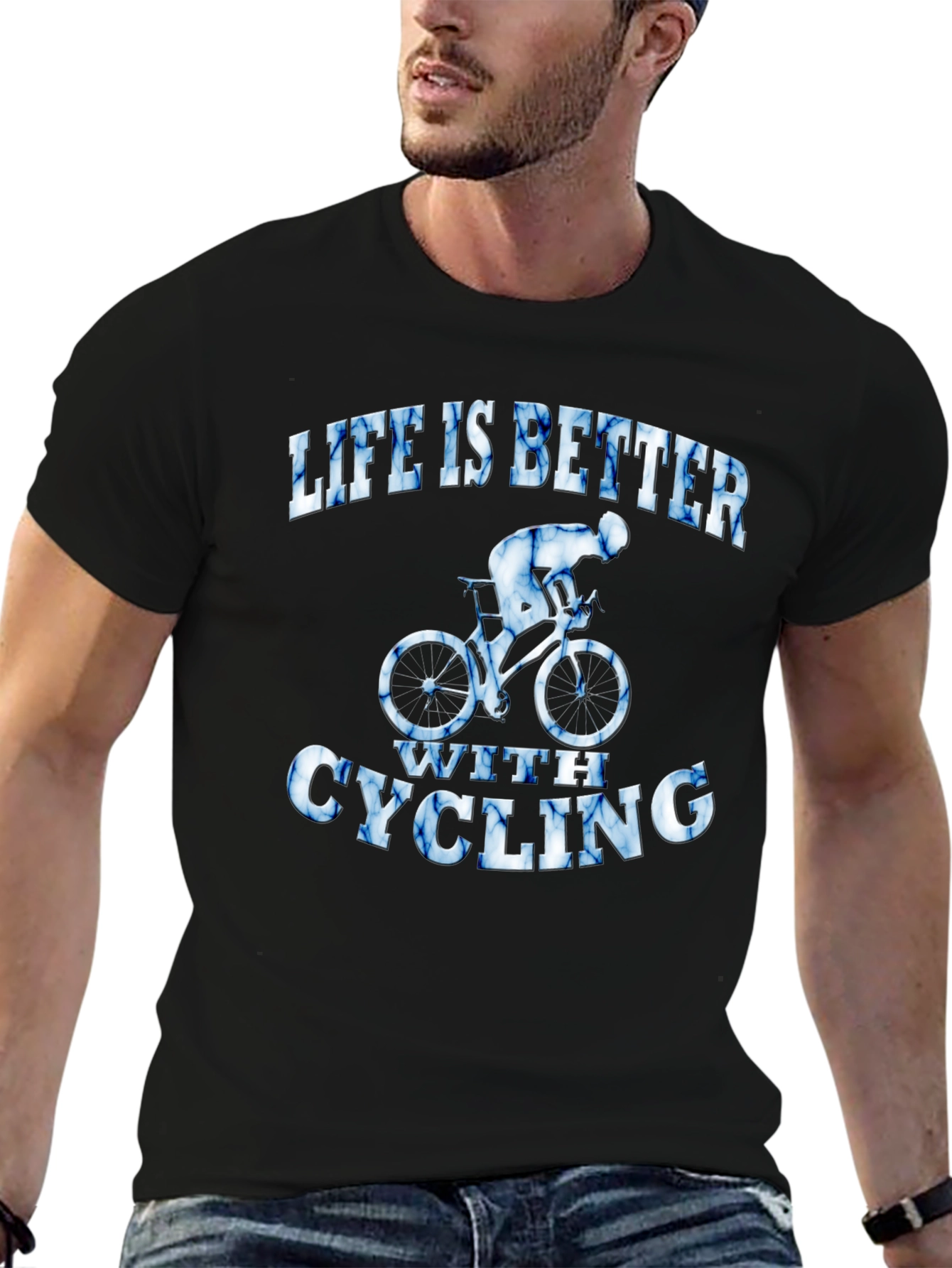 Life is Better with Cycling Graphic T-Shirt