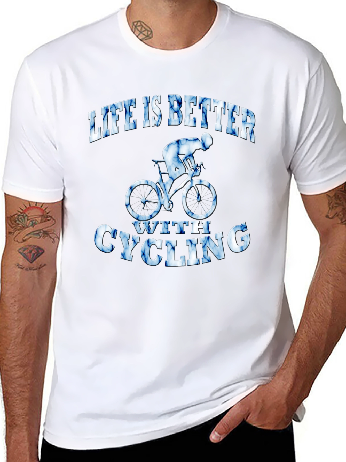 Life is Better with Cycling Graphic T-Shirt
