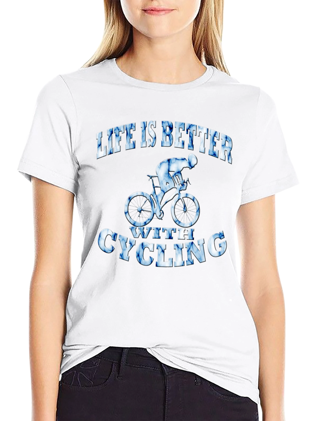 Life is Better with Cycling Graphic T-Shirt