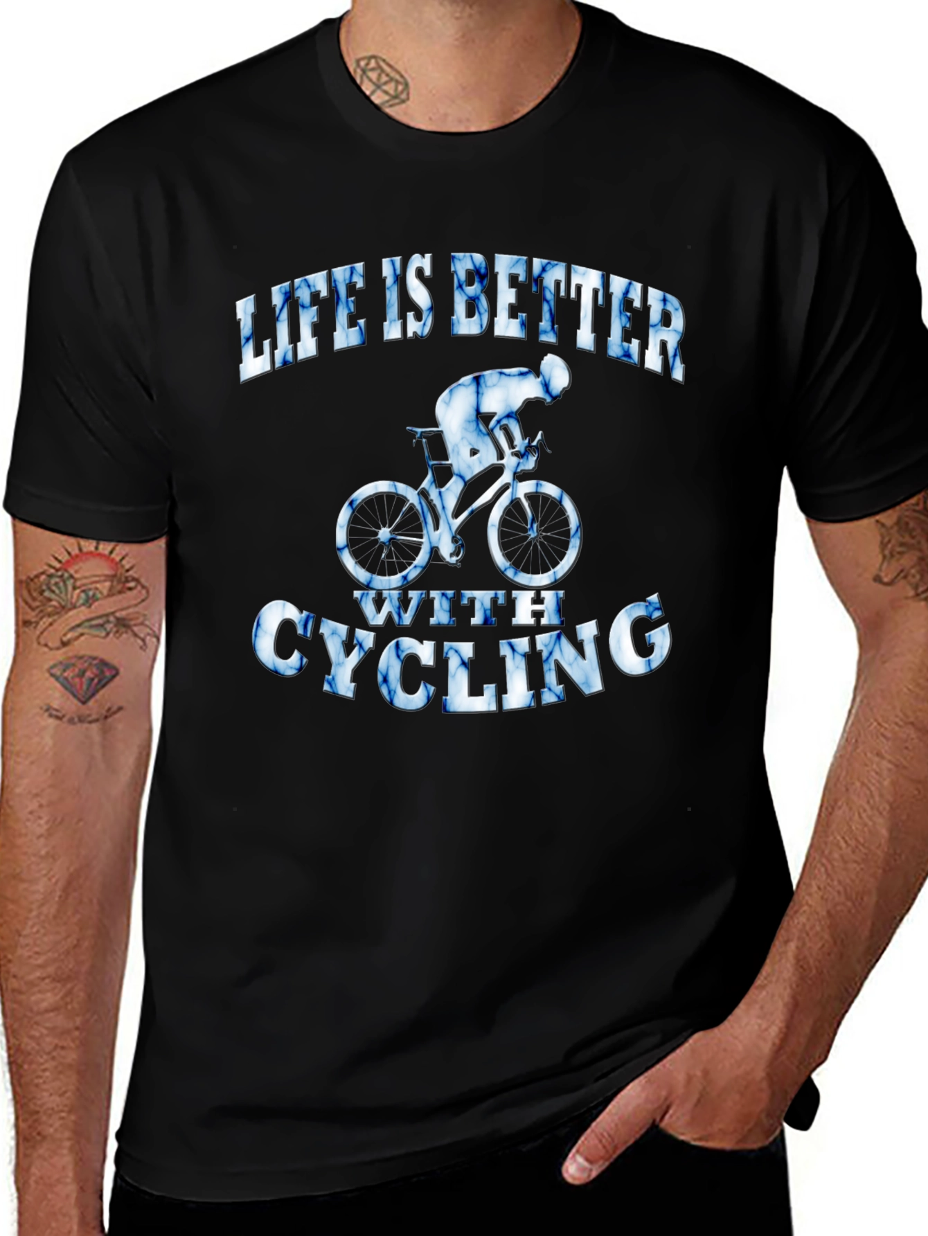 Life is Better with Cycling Graphic T-Shirt