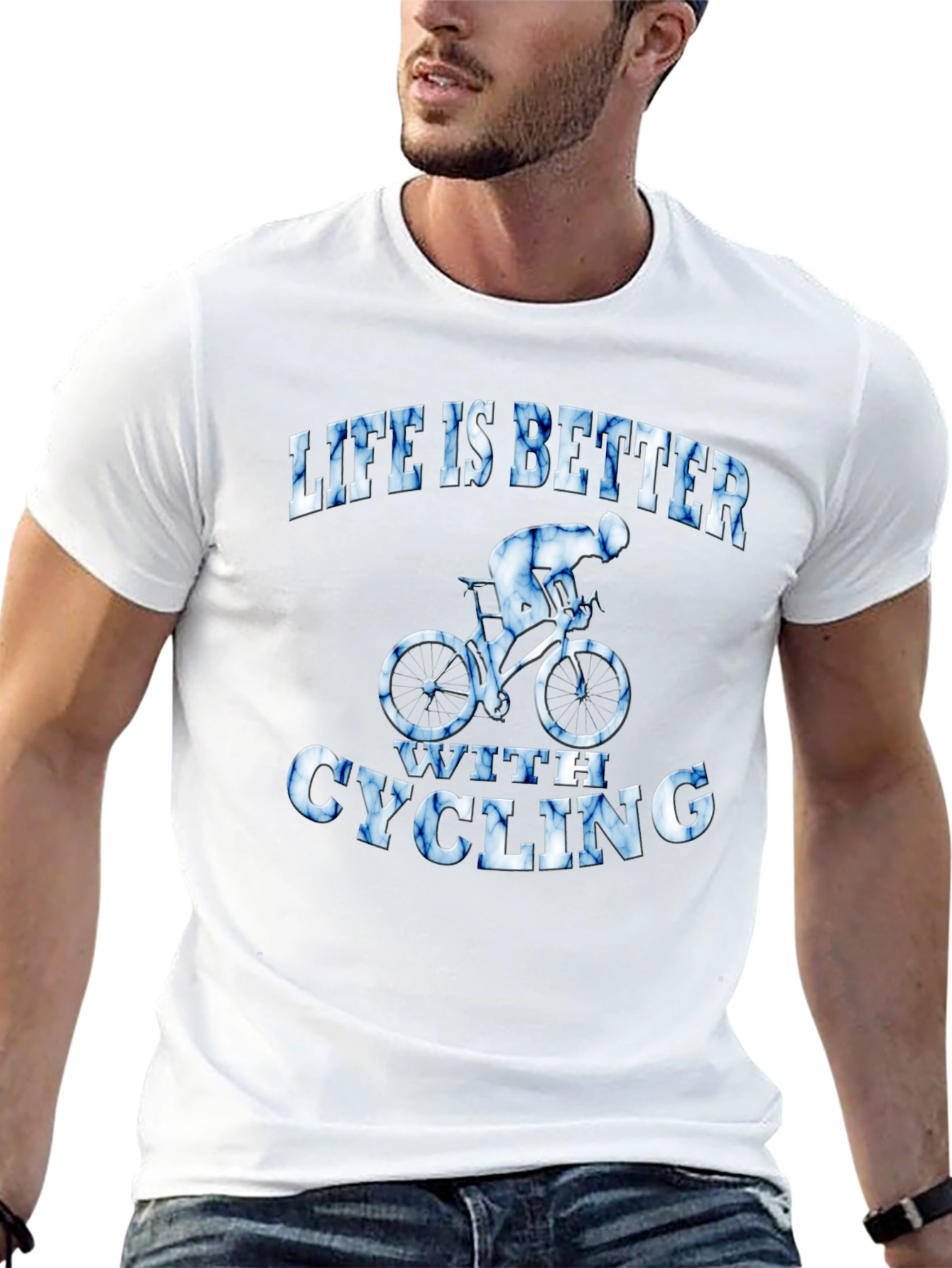 Life is Better with Cycling Graphic T-Shirt