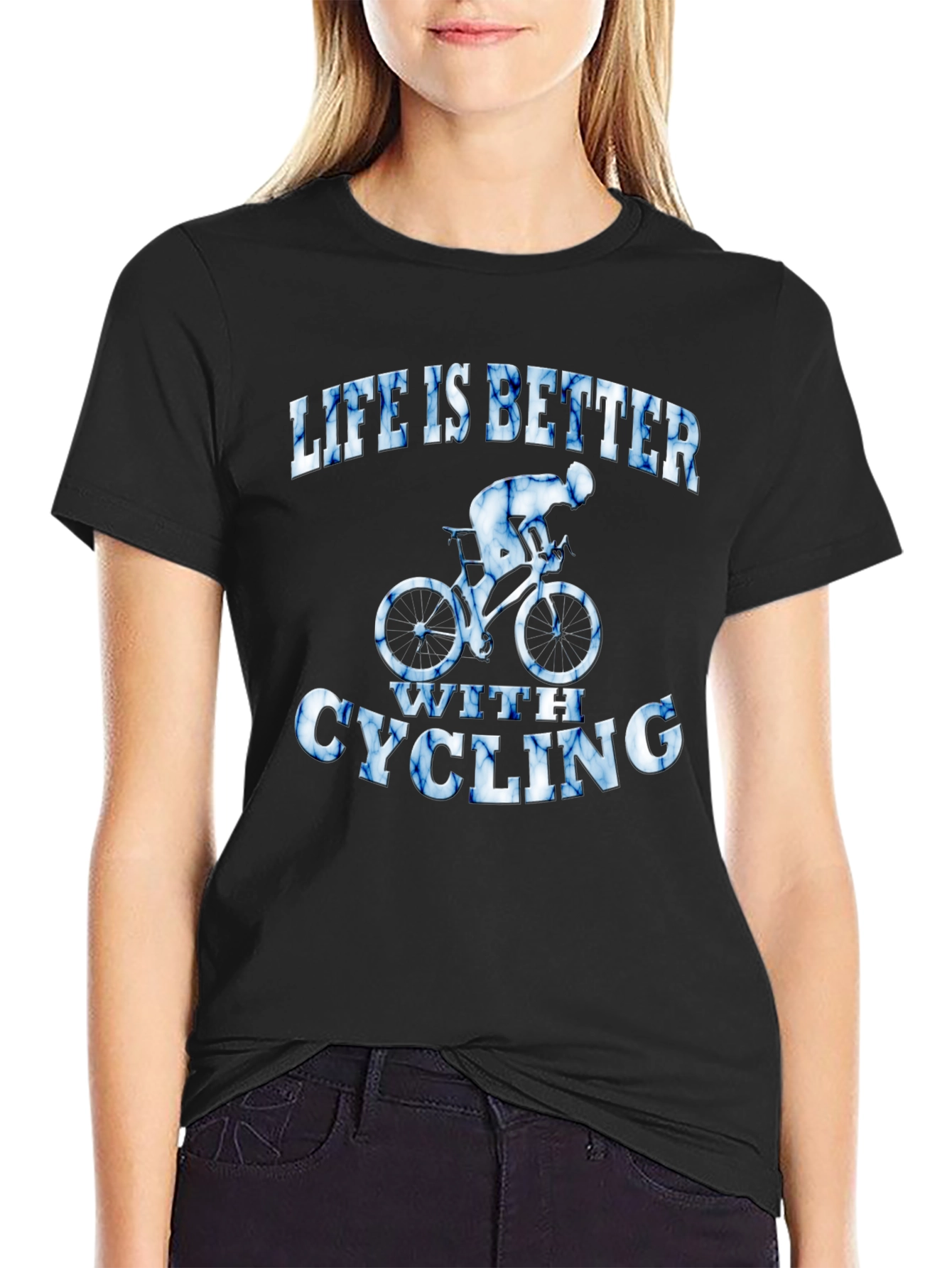 Life is Better with Cycling Graphic T-Shirt