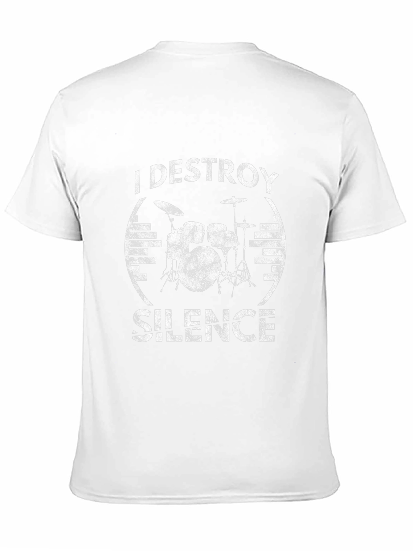 I Destroy Silence Drummer Graphic Tee