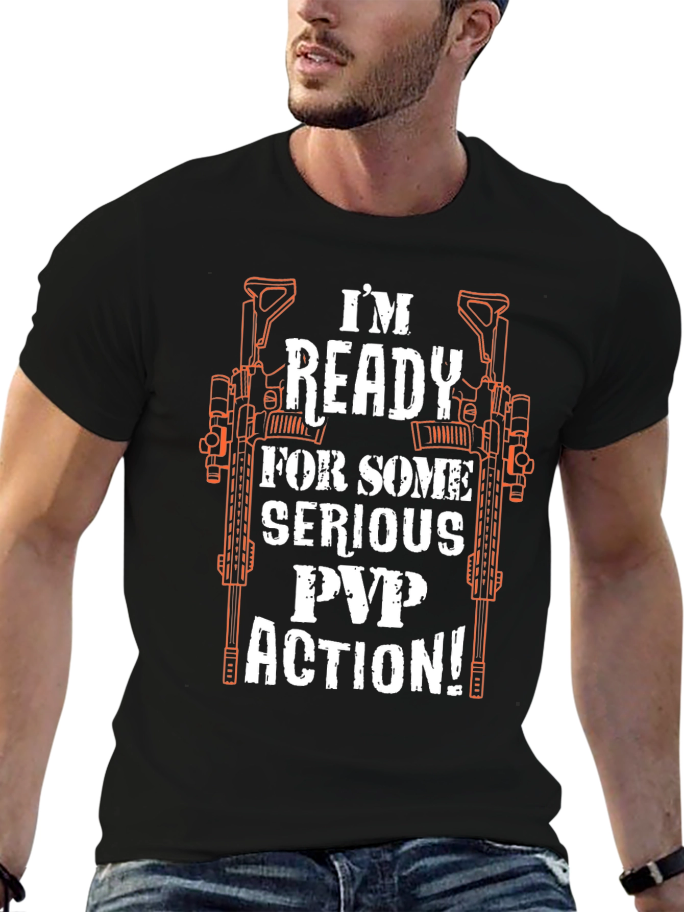Im Ready for PvP Action Graphic Tee