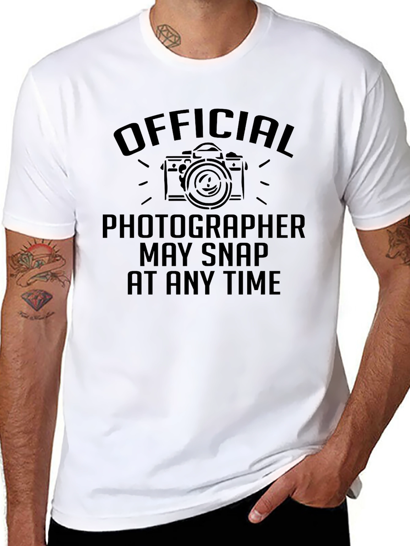 Official Photographer T-Shirt - May Snap At Any Time!