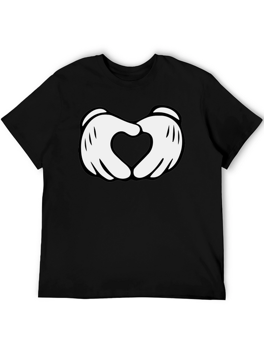 Heart Hands Graphic Tee - Soft Cotton Blend