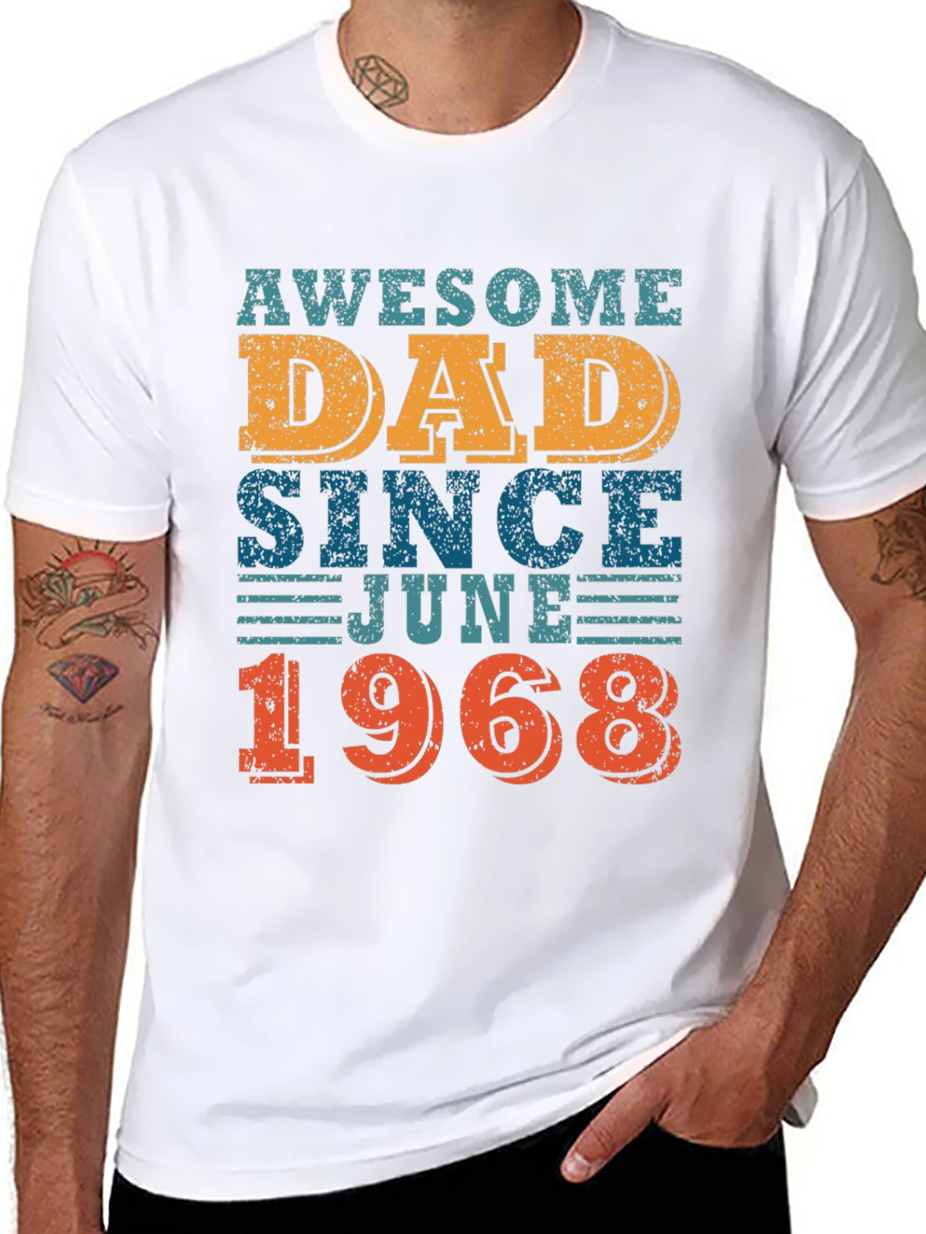 Awesome Dad Since June 1968 T-Shirt