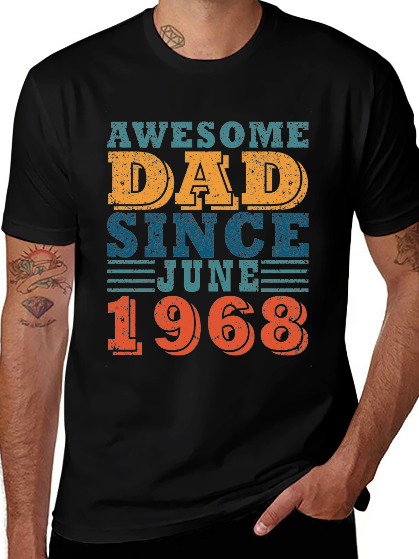 Awesome Dad Since June 1968 T-Shirt