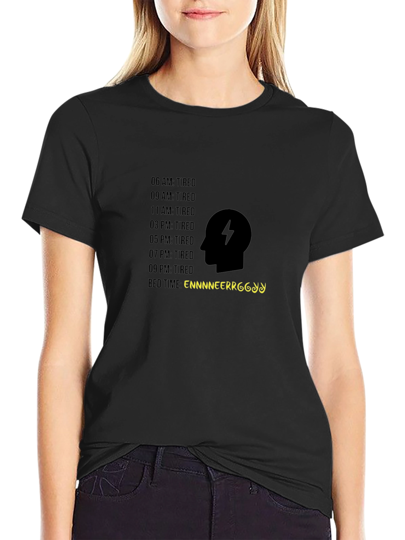 Engineer Tiredness Black T-Shirt