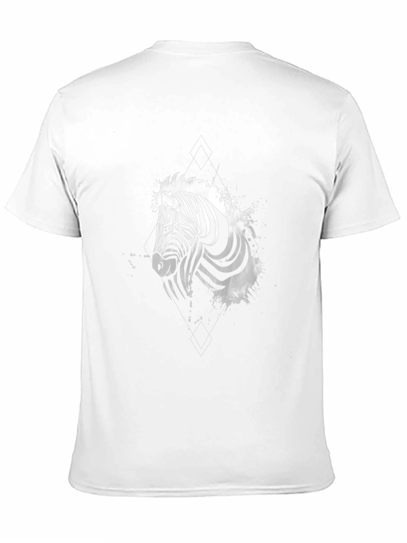 Zebra Graphic Print Crew Neck T-Shirt