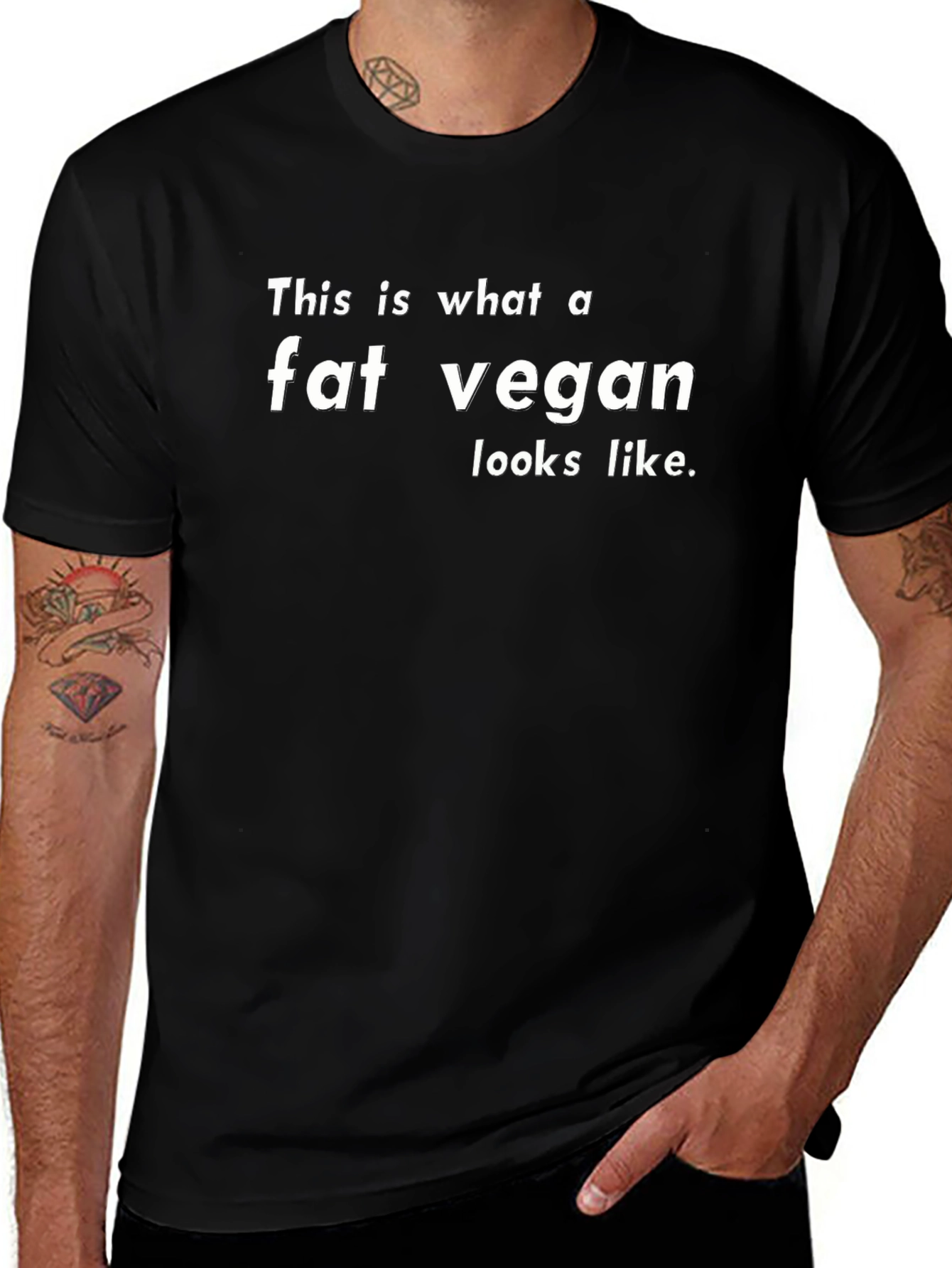 Fat Vegan T-Shirt - Bold Statement Tee